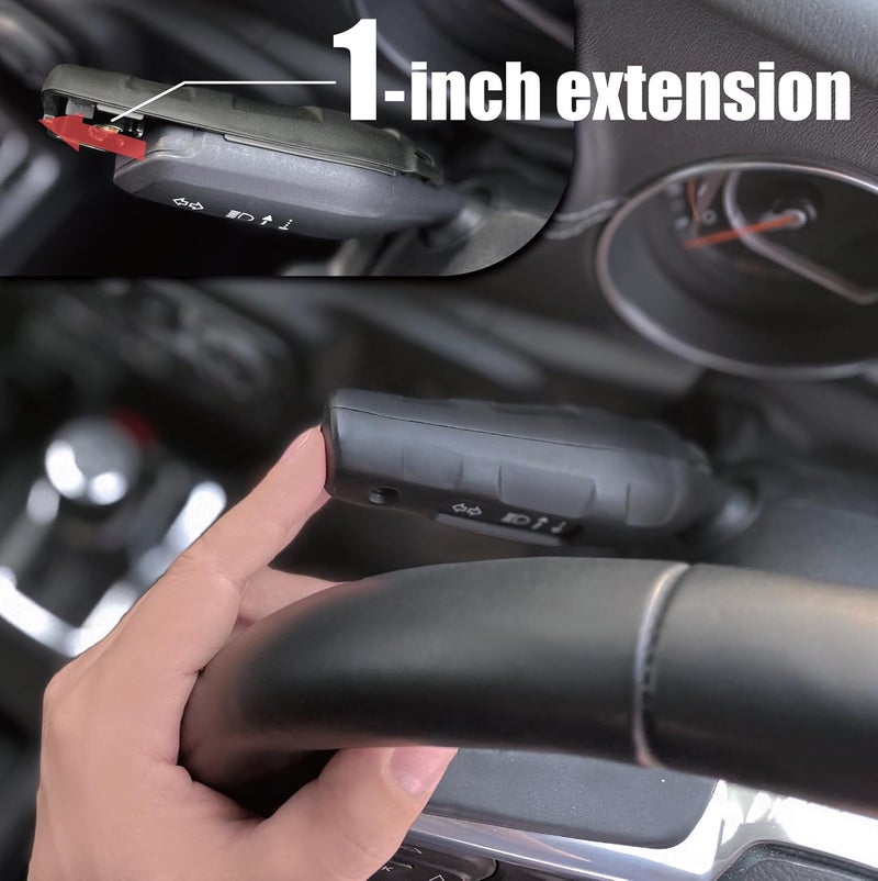 AZUTO Turn Signal Lever Extension Blinker Switch Extension for Jeep Wrangler (JL) / Gladiator (JT) 2018-2026 Black Color Wrangler Accessories Indicator Switch Extension - Image 5